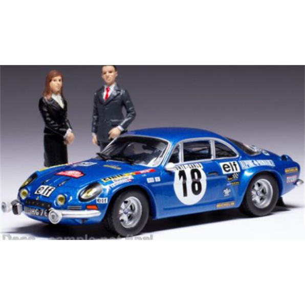 Alpine Renault 1800 S #18 Monte Carlo 1973 Winner Serie 1 w/Figures Andruet/Petit