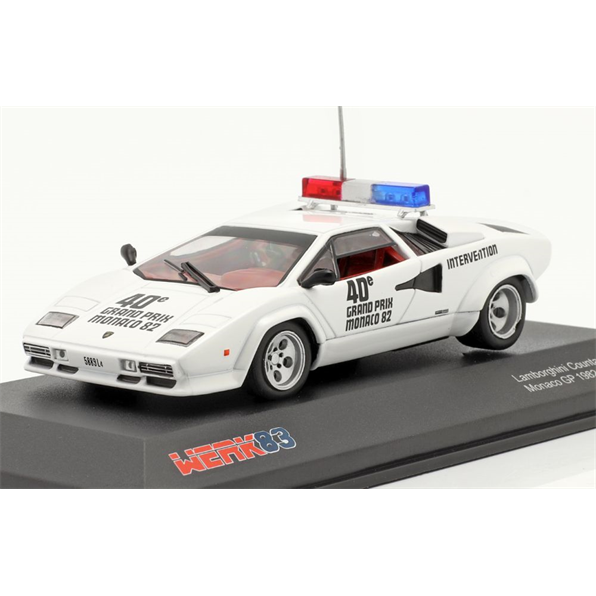 Lamborghini Countach F1 Safety Car (White) Monaco GP 1982