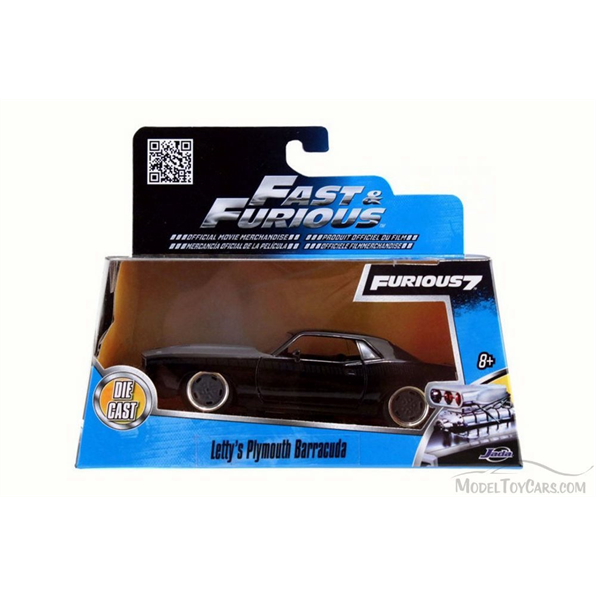 Plymouth Barracuda 1970 Black    (FandF7) 1:32 Fast and the Furious Series