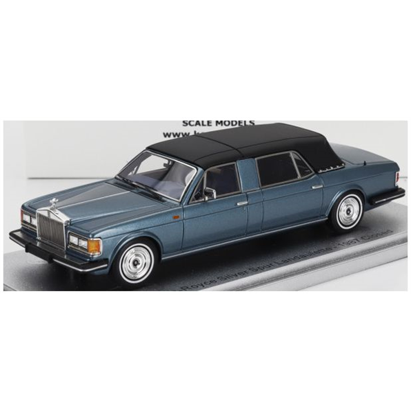 Rolls Royce Silver Spur Landaulette Blue Metallic Black Semi Convertible Closed 87