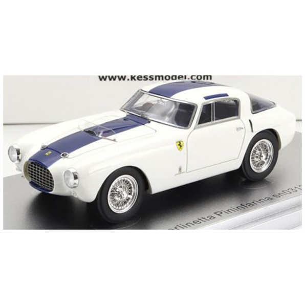 Ferrari 250MM White/Blue sn0312MM Berlinetta Pininfarina 1953