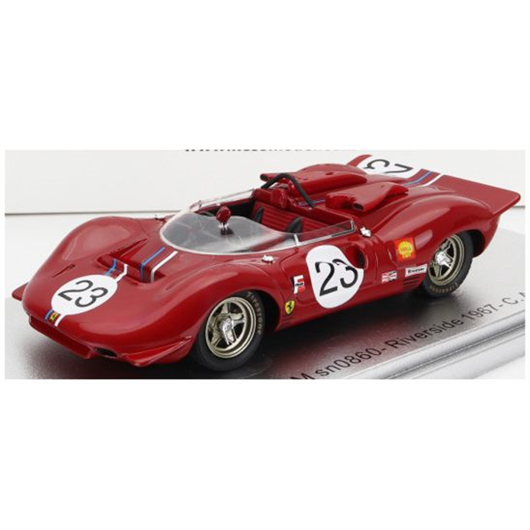 Ferrari 350 P4 Spider Can-Am s/n0860 #23 Riverside Race 1967 C.Amon Red