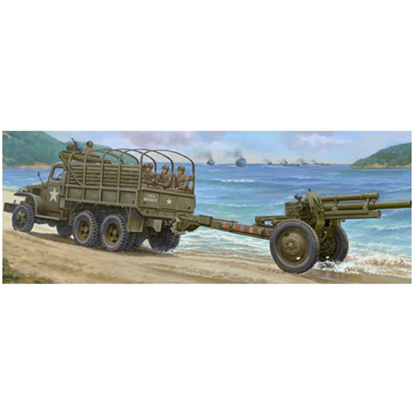 US Army CCKW-352 6x6 MG Ring Mount Version Truck and M2A1 105mm Howitzer