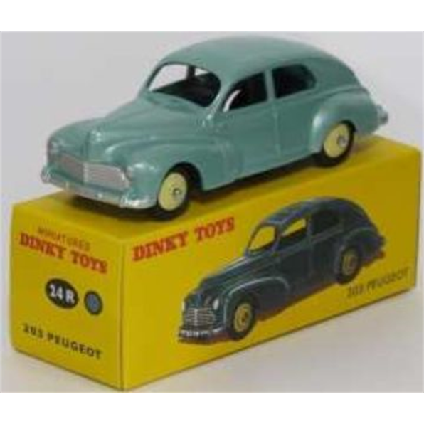 Peugeot 203 (verde acqua) (24 R) Atlas reproduced 'Dinky'