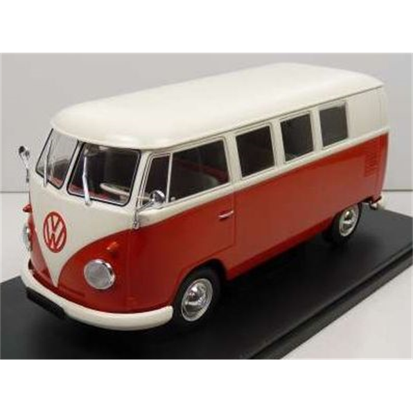 VW T1 Bus 1960 Red/White - 1:24