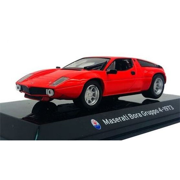 Maserati Bora Gruppo 4-1973 Red Cased - Supercar Collection