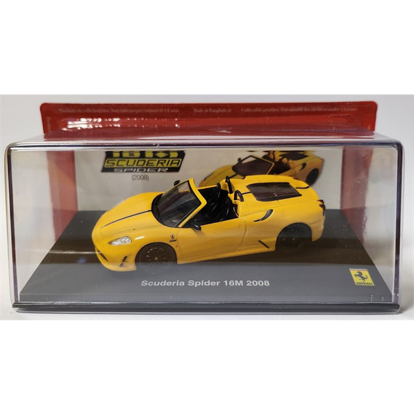 Ferrari Scuderia Spider 16M 2008 - Yellow Ferrari Collection - cases