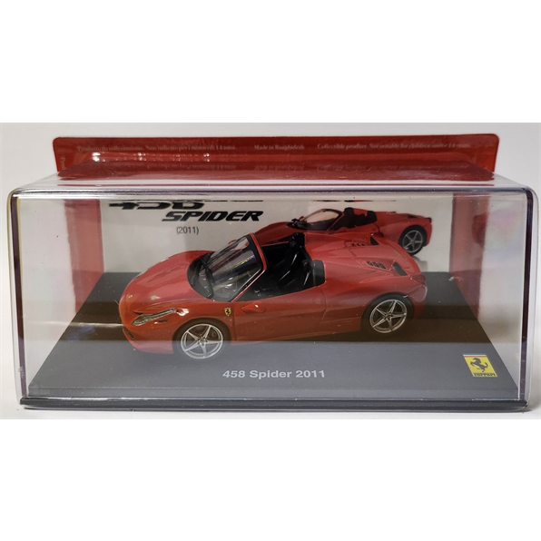 Ferrari 458 Spider 2011 - Red Ferrari Collection - cases