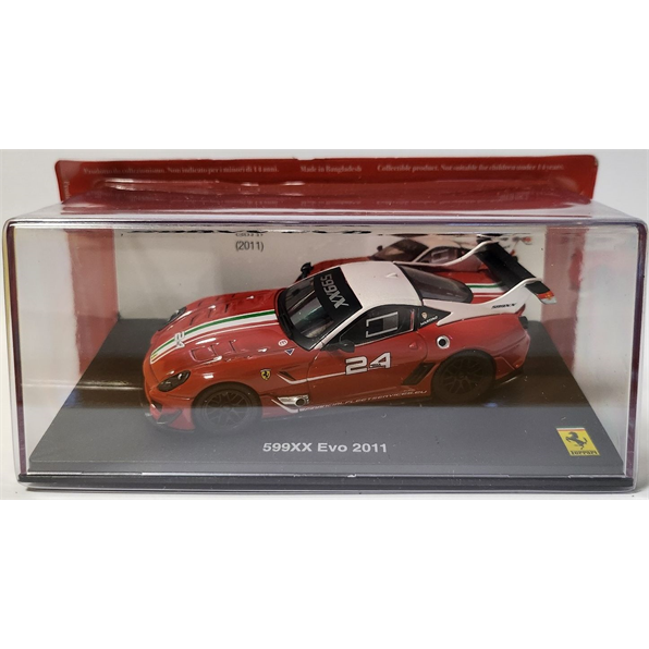 Ferrari 599XX Evo 2011 - Red/Stripes # 24 Ferrari Collection - cases