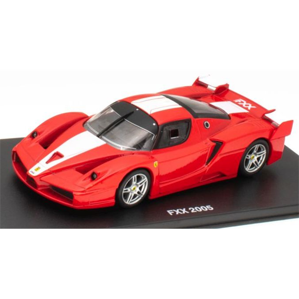 Ferrari FXX 2005 - Red - White Stripes Ferrari Collection - cases