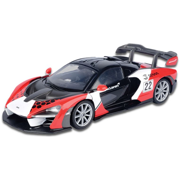 McLaren Senna Black/White/Red GT Racing