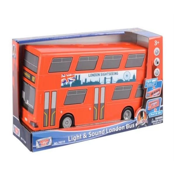 Light and Sound Pull Back London Bus