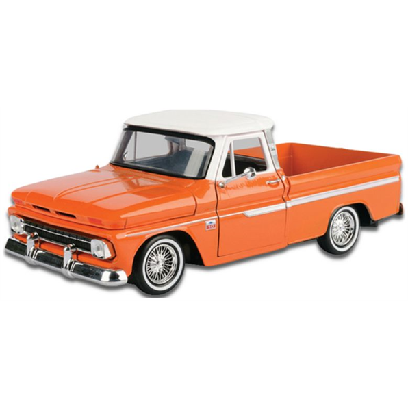 Chevy C10 Fleetside 1966 Orange 'Get Low'