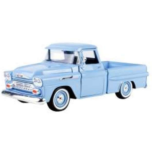 Chevy Apache Fleetside Pickup Light Blue 1958