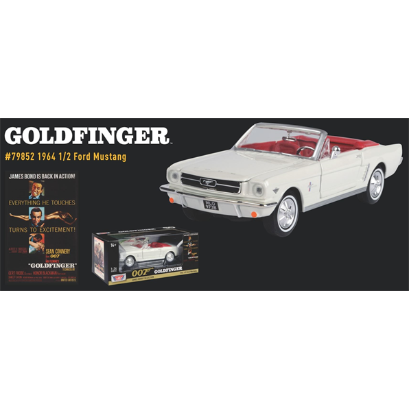 Ford Mustang 1/2 1964 Goldfinger 'James Bond 60th Anniversary'