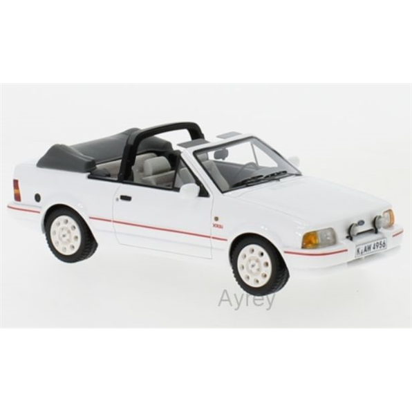 Ford Escort MK4 Convertible White 1986 - John Ayrey Die Casts