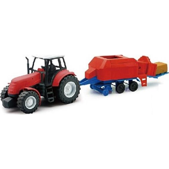 Tractor Red + Square Baler Red - John Ayrey Die Casts