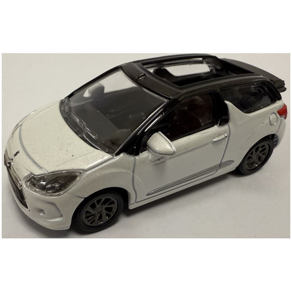 Citroen DS 3 Cabrio 2014 White (Top Down)