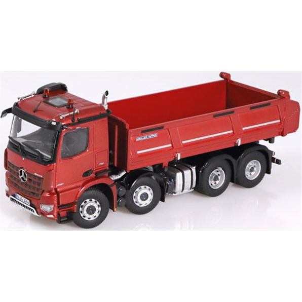 Mercedes Benz Arocs 8x4 Meiller Tipper Red Metallic