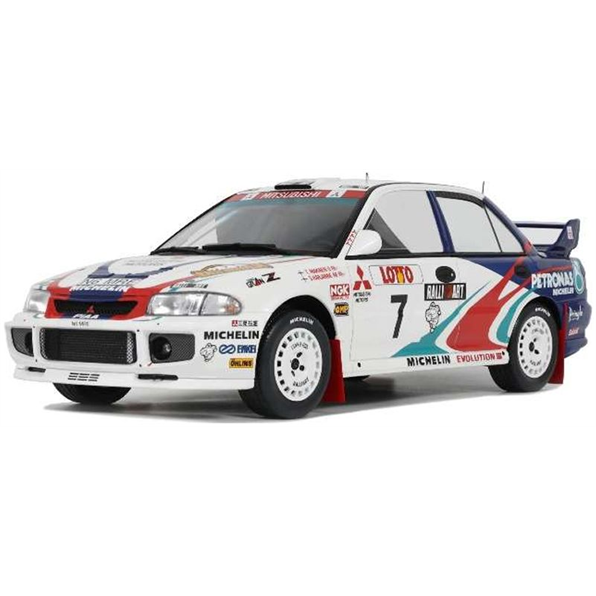 Mitsubishi Lancer Evo III GR. A White T. Makinen Rally Australia