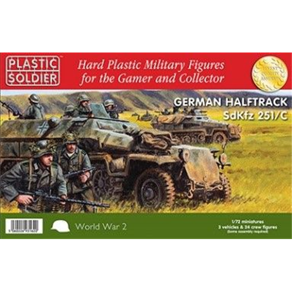 German Sdkfz 251/C Halftrack (Easy Assembly)