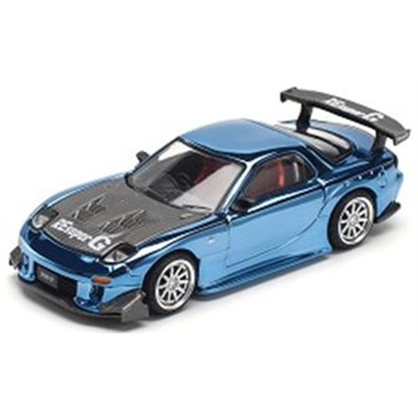 Mazda RX7 RE-Amemiya Widebody Blue Chrome