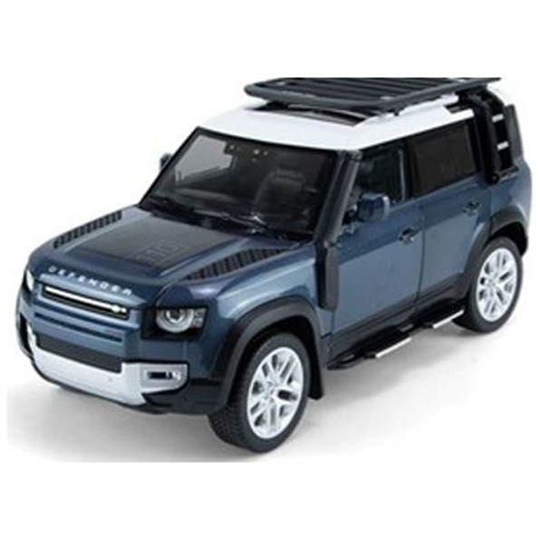 Land Rover Defender 110 Blue Opening Parts/Light and Sound -1:18 Q1002A