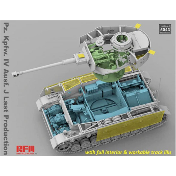 Pz.Kpfw.IV Ausf. J Last Production Full Interior + Workable Track Links