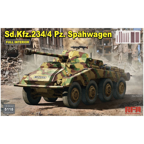 Sd.Kfz.234/4 Pz.Spahwagen w/Full Interior