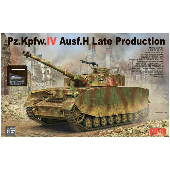 Pz.Kpfw.IV Ausf.H Late Production w/Workable Tracks