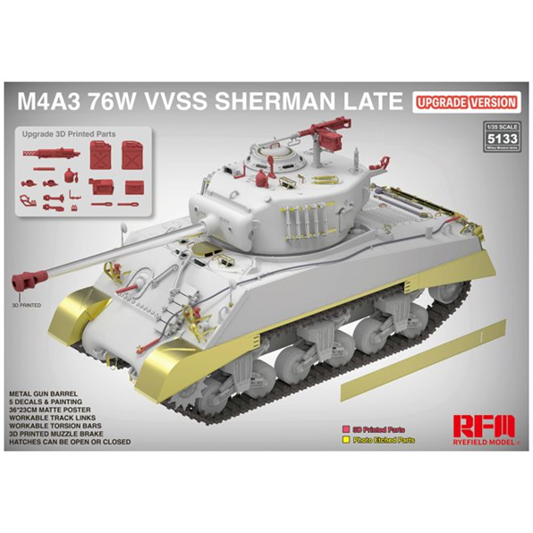 M4A3 76W VVSS Sherman Late Updated Version