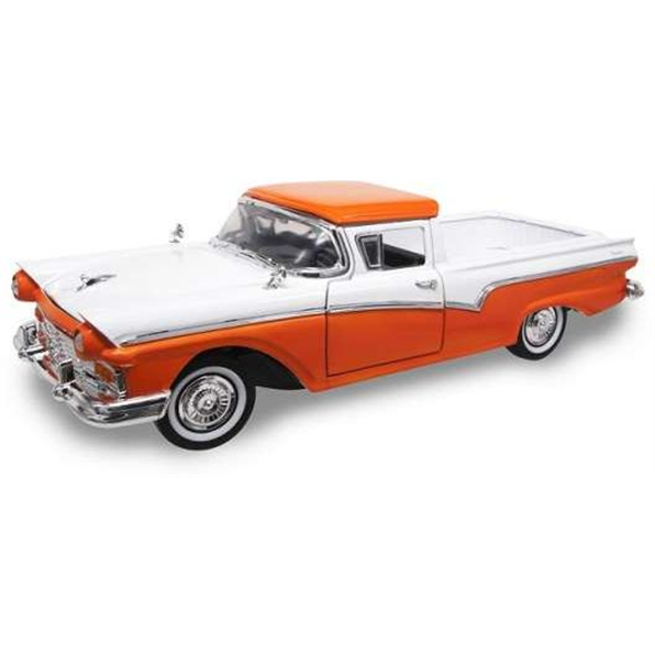 Ford Ranchero Pick Up Orange/White 1957