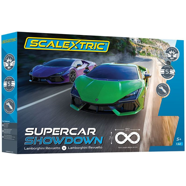 Scalextric Supercar Showdown Lamborghini Vs Lamborghini Standard Analogue Set