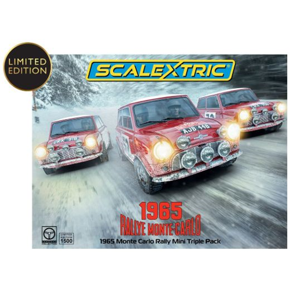 Monte Carlo Rally Mini Triple Pack 1965 in Clear Box