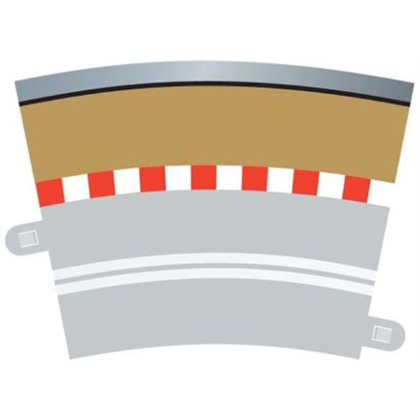 Single Lane Radius 3 Curve Outer Borders 22.5  x 4