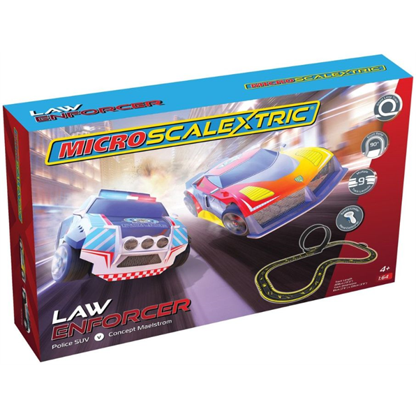 Micro Scalextric Law Enforcer Mains Powered Race Set