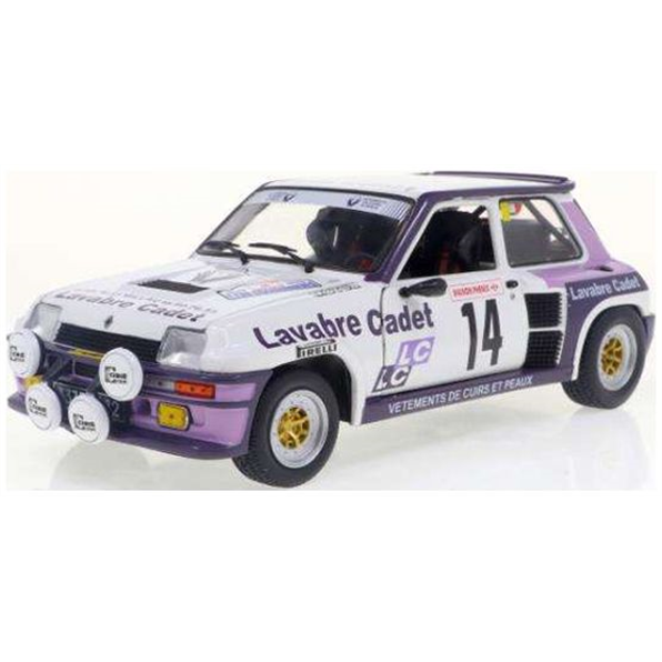 Renault 5 Turbo White #14 Auriol/Nouaille Rallye Lyon Charbonniere 1983