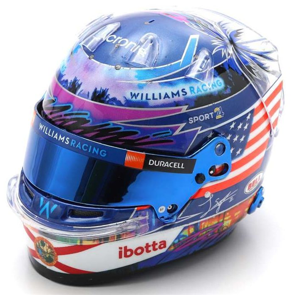 Logan Sargeant Williams Racing Miami GP 2023 Helmet