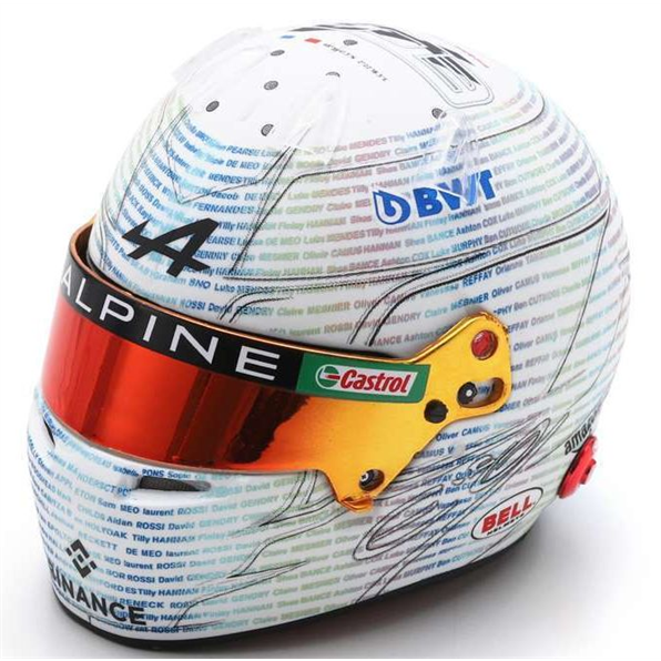 Esteban Ocon BWT Alpine F1 Team British GP 2023 Helmet