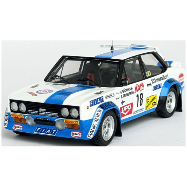 Fiat 131 Abarth 4th 1000 Lakes Rally 1979 Ulf Gronholm/Bob Rehnstrom