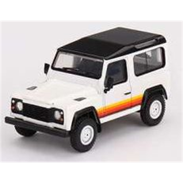 Land Rover Defender 90 Wagon White (RHD) With Stripes (RHD)