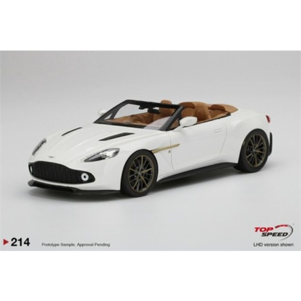 Aston Martin Vanquish Zagato Volante Escaping White