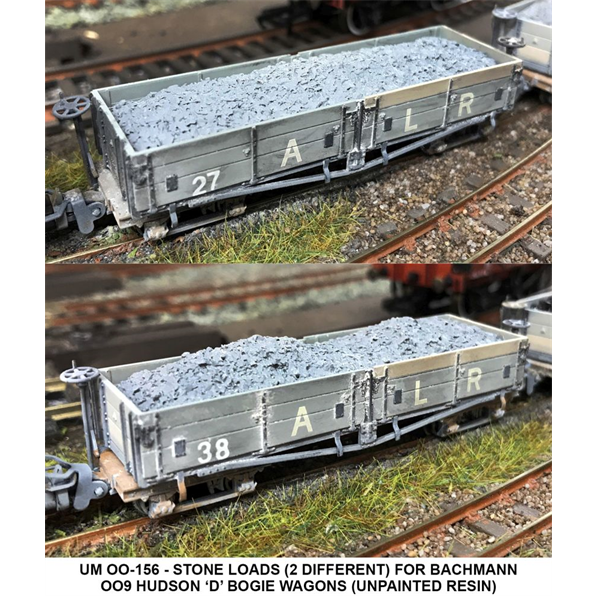 Hudson 'D' Stone Loads (2 x Pieces) To Fit Bachman OO9 Narrow Gauge Hudson 'D' Wagon