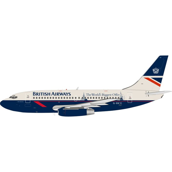 Boeing 737-200 British Airways G-BKYI The Worlds Biggest Offer with Stand