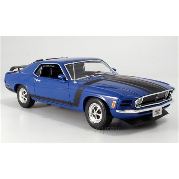Ford Mustang Boss 302 blue 1970 - John Ayrey Die Casts