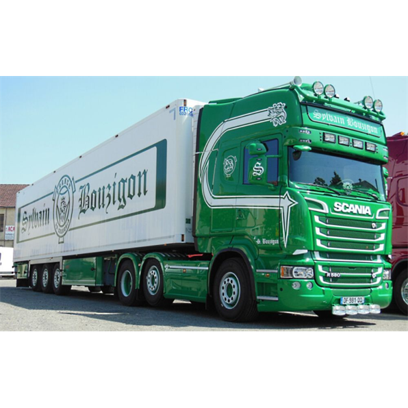 Scania Streamline Topline 6x2 Twin Steer Reefer Trailer 'S. Bouzigon'