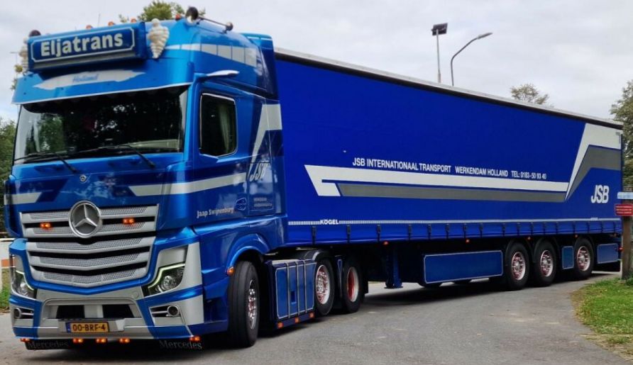 Mercedes Benz Actros MP5 Giga Space 6x2 Twinsteer Curtainside 'JSB ...